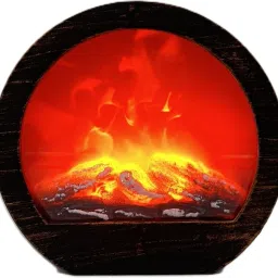 LED Fireplace Lantern Multicolor Plastic Table Lantern-17