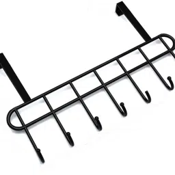 Drill Free Over the Door Hook for Hanging Towel, Bathroom, Kitchen Pack of 1 Door Hanger-image-0