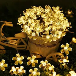 20 LEDs 8 m Yellow Steady Flower Rice Lights-image-46