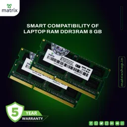 Matrix DDR3 DDR3 8 GB (Single Channel) Laptop (8GB DDR3 SO-DIMM RAM for Laptop) image 5