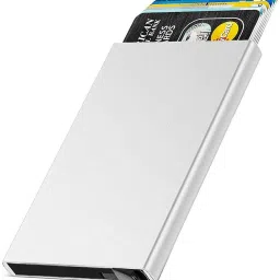 Men & Women Silver Aluminium Card Holder-image-67