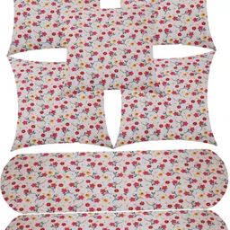 actos Combo Set of 5 Cushion And 2 Microfibre Floral Bolster Pack of 7-picture-23