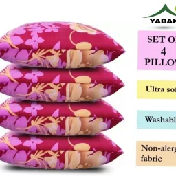 LUXURY Polyester Fibre Abstract Sleeping Pillow Pack of 4-picture-12