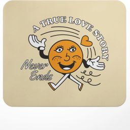 LASTWAVE A True Love Story Never Ends, Graphic Printed Mousepad for Laptop, Computer, PC Non Slip Base Mousepad-image-2