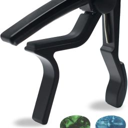 Guitar Capo with Picks One Handed Metal Capo For Acoustic and Electric Guitar Clutch Guitar Capo-image-82