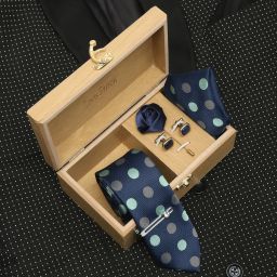 LOUIS STITCH Silk Tie & Cufflink-picture-22
