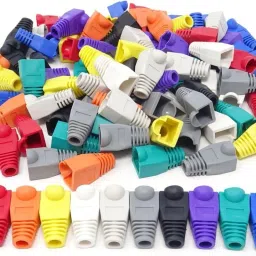 coolcold RJ45 Ethernet Cable CAT5 CAT5e CAT6 CAT6A Strain Relief Boots Cap (Pack of 100) Lan Adapter-image-4