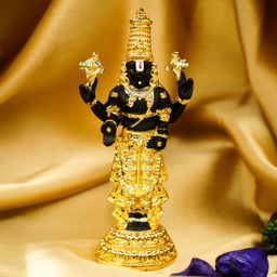 ekhasa Tirupati Balaji Idol | Lord Venkateswara Idol for Car Dashboard | Decorative Showpiece - 11 cm-picture-42