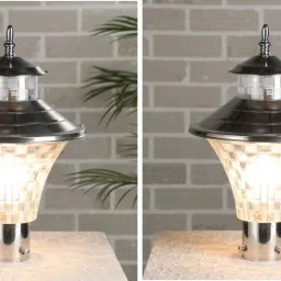 Silver Metal Gate Light Gate Light Outdoor Lamp-image-45