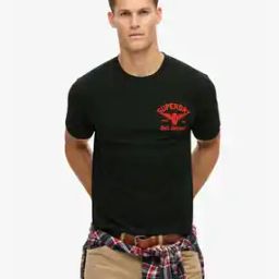 Men Graphic Print Loose Fit Crew-Neck T-Shirt-image-99
