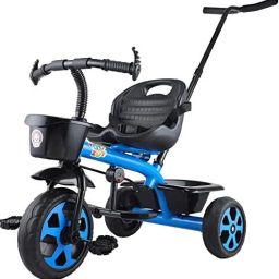 Stylish Sports Plus Trike Push & Plug Baby Trike| Tricycle with Dual Storage Basket for Kids| Boys| Girls Age Group 2 to 5 Years Tricycle-image-66