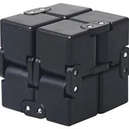 Infinity Fidget Cube for Stress Relief (Full Black)-15