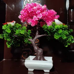 Artificial Plants Green Tree for Home Decor Show Style Multicolor Ballmum Artificial Flower with Pot-image-66
