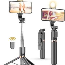 Nexanum R1S BLUETOOTH SELFIE STICK WITH LED LIGHTS AND REMOTE CONTROLLER Bluetooth Selfie Stick-11