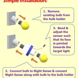 Night Sense Automatic Day Night Smart Sensor holder for LED Light Bulb with Flexible Sensor Smart Sensor Light image 4