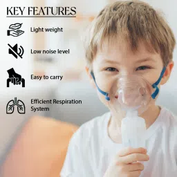 Ozocheck Smart Compressor Nebulizer Machine with Child & Adult Mask |One Button Operation Nebulizer image 4