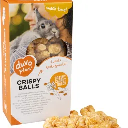 Crunchy Carrot Chew Balls for Small Animals, 50g Orange, Pack of 2 Wooden Chew Toy For Rabbit-image-18