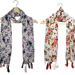 Printed Chiffon Women Multicolor Scarf, Stole, Fancy Scarf-image-102