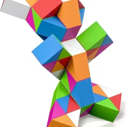 kiditos QiYi Magic Snake Cube (72 Blocks) Wedges Twist Puzzle Fidget Toy image 2