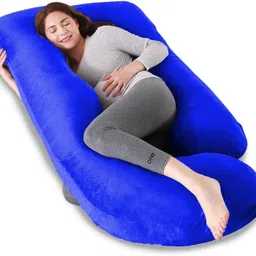 mom's moon Luxury Microfibre Solid Pregnancy Pillow Pack of 1-picture-46