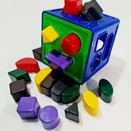 therichjd Blocks Shape Sorter Cube Building Blocks image 2