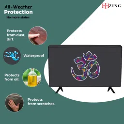 Hizing Padded-Dust Cover for 32 inch Computer Monitor, TV, LCD Monitor - TVGry0732I-image-58