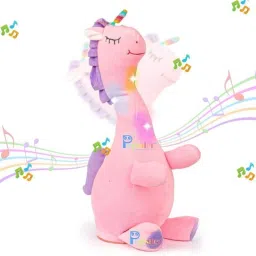 Dancing Unicorn Plush Toy Wriggle & Singing Recording Repeat What You Funny Toys-image-19