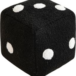 CUTE BLACK DICE PLUSH PILLOW SOFT TOY- 30 cm-image-45