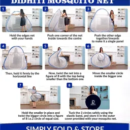 khanjan fashion fab Polyester Infants Washable PURPLE mosquito net 8*8 size pop up mosquito net mosquito net king size machard Mosquito Net image 5