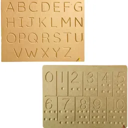 Wooden Tracing Board for Kids (0-10 Number & Capital ABC) (Set of 2)-31
