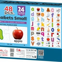 Alphabets Small Puzzle 24 self connecting 2 pc puzzle for kids 3 years plus-image-16