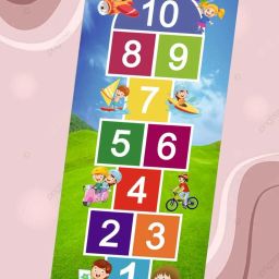 zezby Children Playmat easy to clean and carry anywhere for Play Multicolor image 3