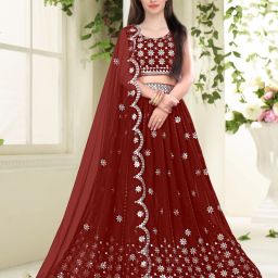 Embroidered Semi Stitched Lehenga Choli-image-93