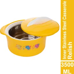 Relish Inner Stainless Steel Casserole , Easy to Store, Roti, 5hrs hot Serve Casserole-4