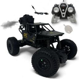 Rock Car Black With Fully Remot Control & Mist Smoke Monster Truck-9