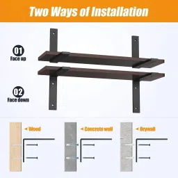 antiquity Shelf Brackets 8" x 6" – Heavy Duty, Set of 4 8 inch Shelf Bracket image 3