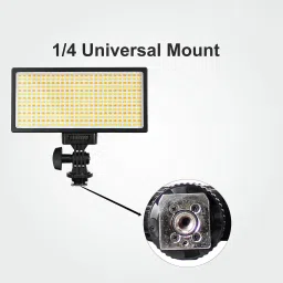Power Smart Bi-Color Dimmable LED Video Light PS-416 with Battery and Charger for All DSLR 2880 lx Camera LED Light image 5