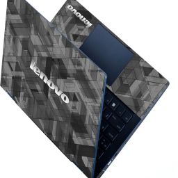 FineArts HD Printed Full Panel Laptop Skin Sticker Vinyl Fits Size Upto 15.6 inches No Residue, Bubble Free - Black Grey Mesh Lenovo Vinyl Laptop Skin Compatible for 15.6 inch-image-60
