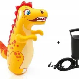 Iex Hit Me Dragon And Air Pump Combo Children's Kids Inflatable 3D Punching Bop Bag (Keep Water in Base) - Toy Gift for Age 3+ Inflatable HitMe Toys, Inflatable Toy Pump-2