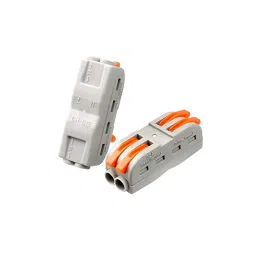 CH-812 0.08-2.5mm SPL-2 Pole Wire Connector with Spring Lock Lever for 2 Wire line Connection image 3