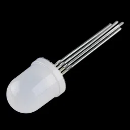 Diffused RGB Common Anode LED – 10mm Tricolor (5pcs) image 3