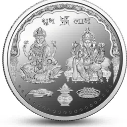 BIS Hallmarked Lakshmi Ganesh Ji (LG-50G356) S 999 50 g Silver Coin-image-10