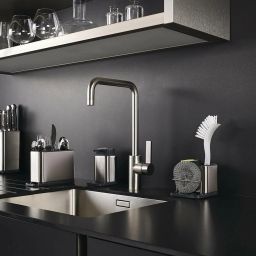 Cutlery Kitchen Rack Stainless Steel Cutlery Drainer Kitchen Sink Cutlery Organiser Steel-image-100