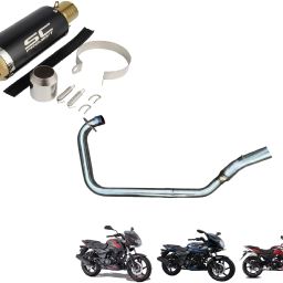 1 pulsar bike bend pipe, 1 pulsar bike exhaust Combo-image-12