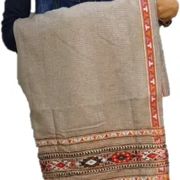 PASHTUSHS Wool Self Design Women, Men Shawl-image-83