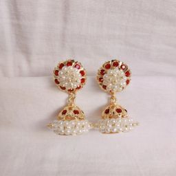 belli moda jumki set 1 Copper Jhumki Earring-image-47