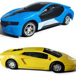 Light-Up 3D RC Car + Stylish Racing Car Combo – Twin Remote Cars with High-Speed-image-9