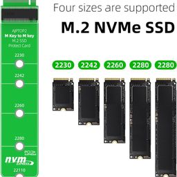Etzin M Key to M Key M.2 PCIE NVMe SSD Extended Test Protection Adapter Card for PCIE M Key to PCIE M Key M.2 NVME SSD Extension card-EPL-1066HS. image 2