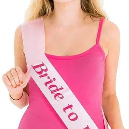 skylofts Pink Bride-to-Be Sash for Bachelorette,Bride to Be Party Props-picture-7