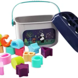 himanshu tex Baby and Toddler First Block Shape ABCD Shape Learning Activity Toy image 2